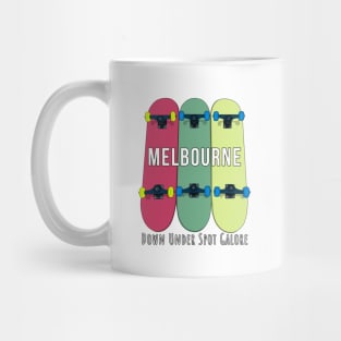 Melbourne Down Under Spot Galore Skateboarding Skate Mug